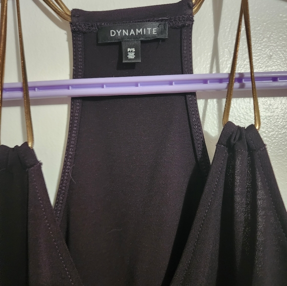 Dynamite top, gold colored chain straps, like new - Picture 2 of 2